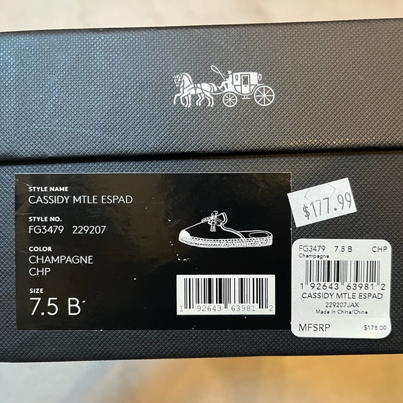 Coach Gold Cassidy Espadrille - Picture 4 of 4